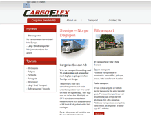Tablet Screenshot of cargoflex.se